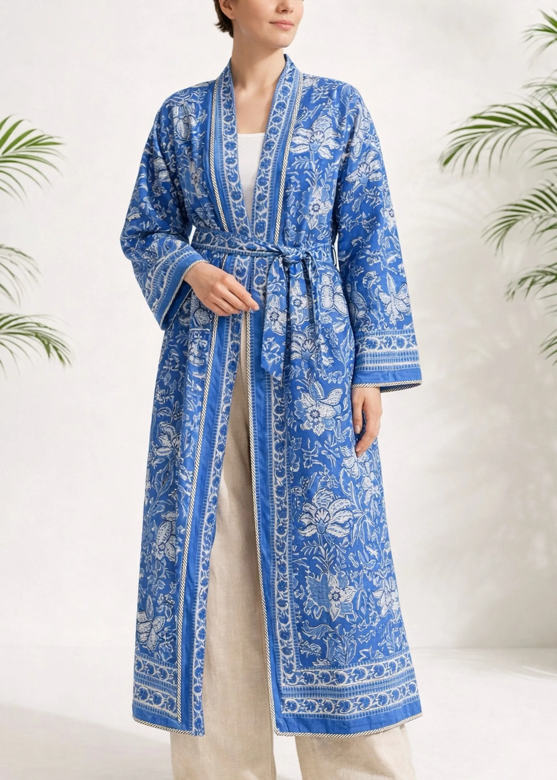 quilt morgenkåper bomull