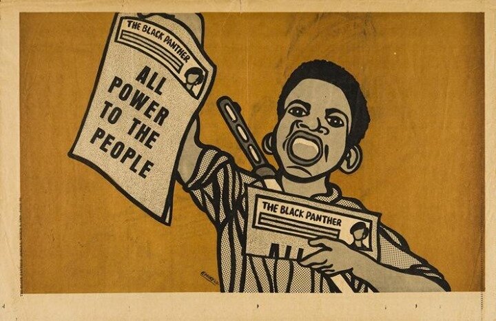 Emory Douglas, All Power to the People, 1969. Offset print. Collection of the Center for the Study of Political Graphics. &copy; 2018 Emory Douglas/Artists Rights Society (ARS), New York