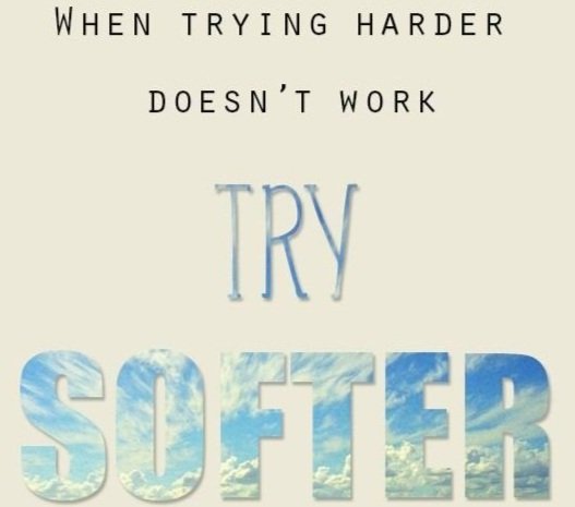 The less effort, the more you get out of it