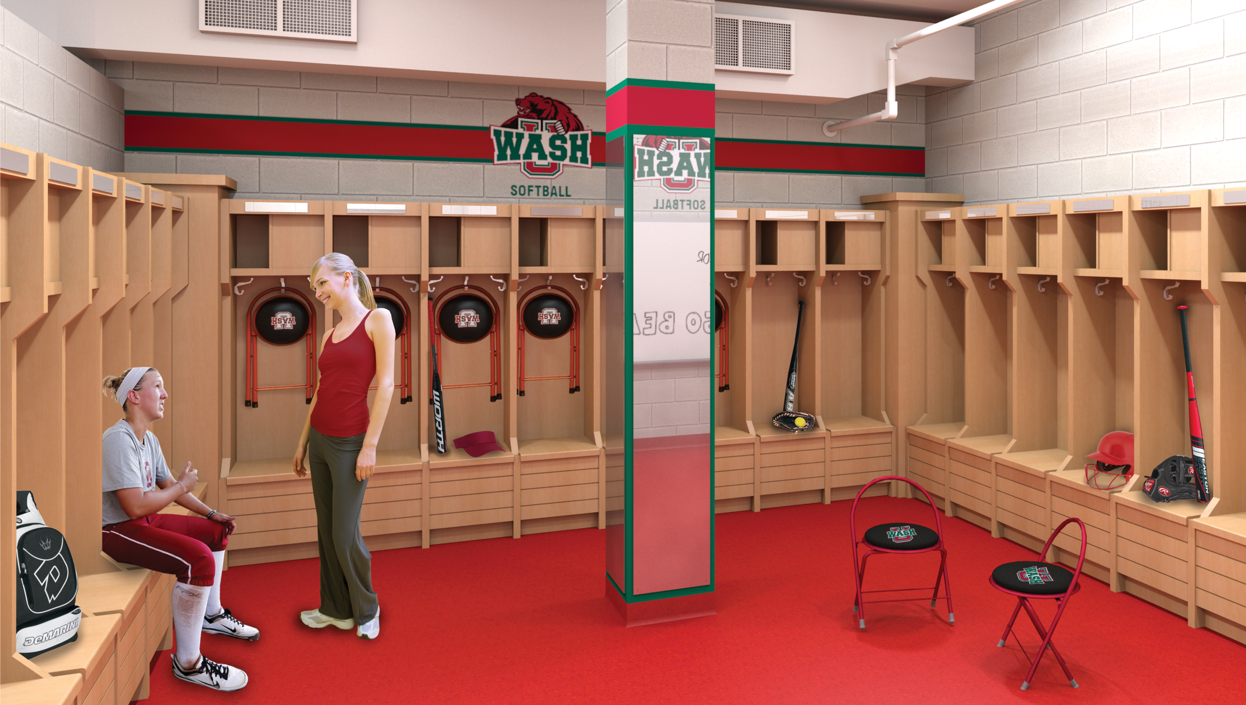 Washington University of St. Louis Varsity Team Locker Rooms