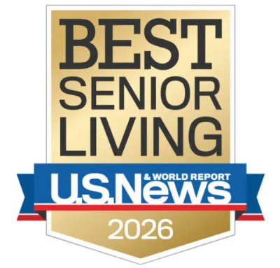 Best senior living award badge for U.S. News & World Report 2026.
