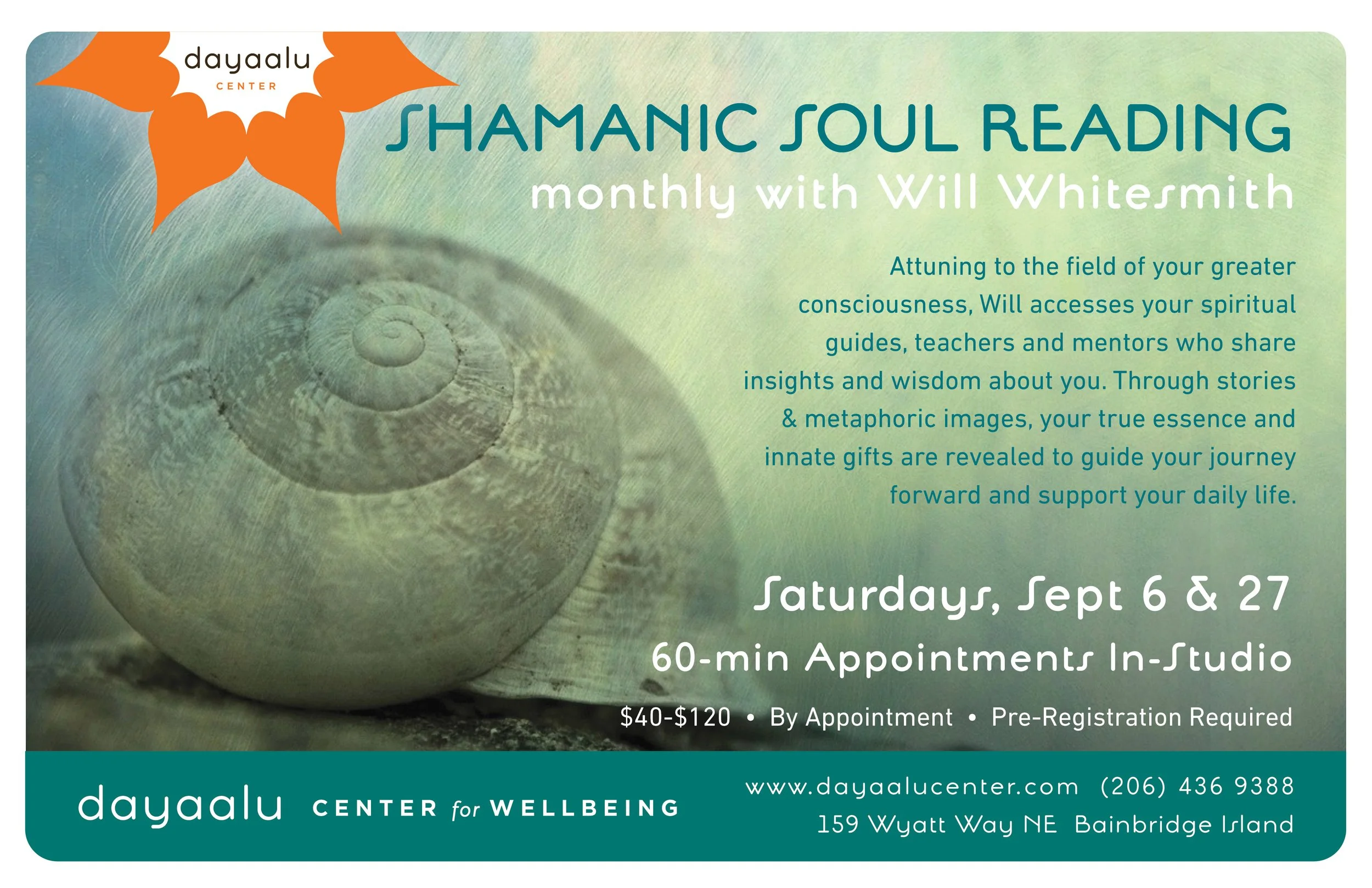 Shamanic Soul Reading on Bainbridge Island, WA