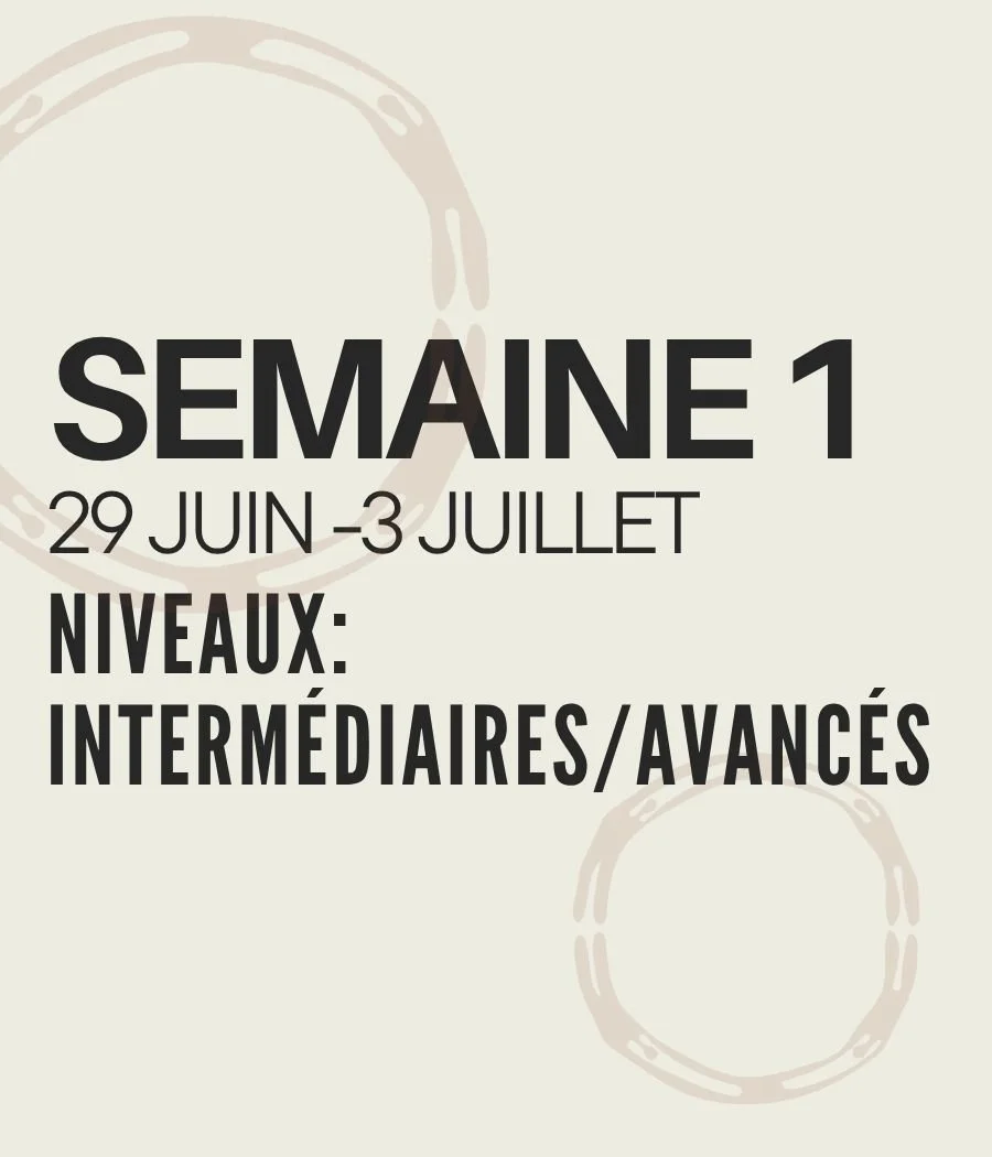 Camp de jour: Semaine 1
