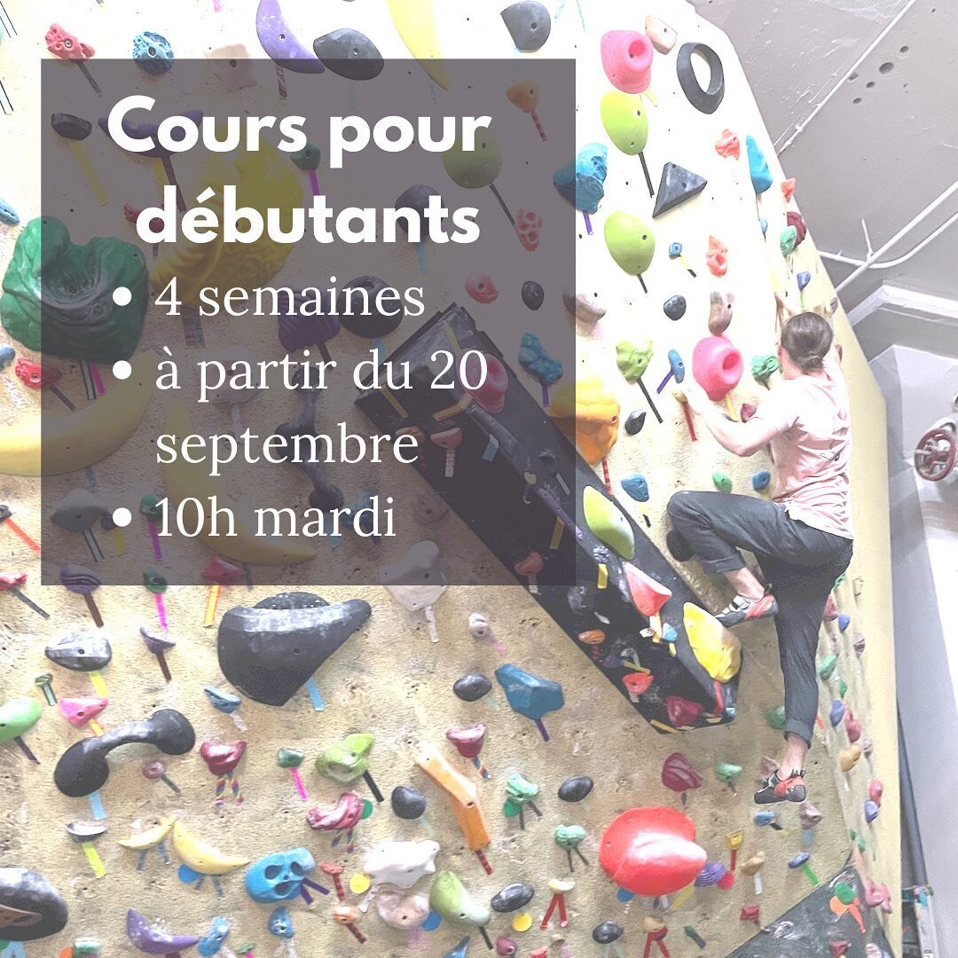 Bonjour &agrave; tous !

Classes for new climbers are on the schedule 🤜🤛

Climbing is a skill sport - there&rsquo;s so much to learn! These classes will help new climbers to build technique over a period of 4 weeks. 

These two sessions will be tau