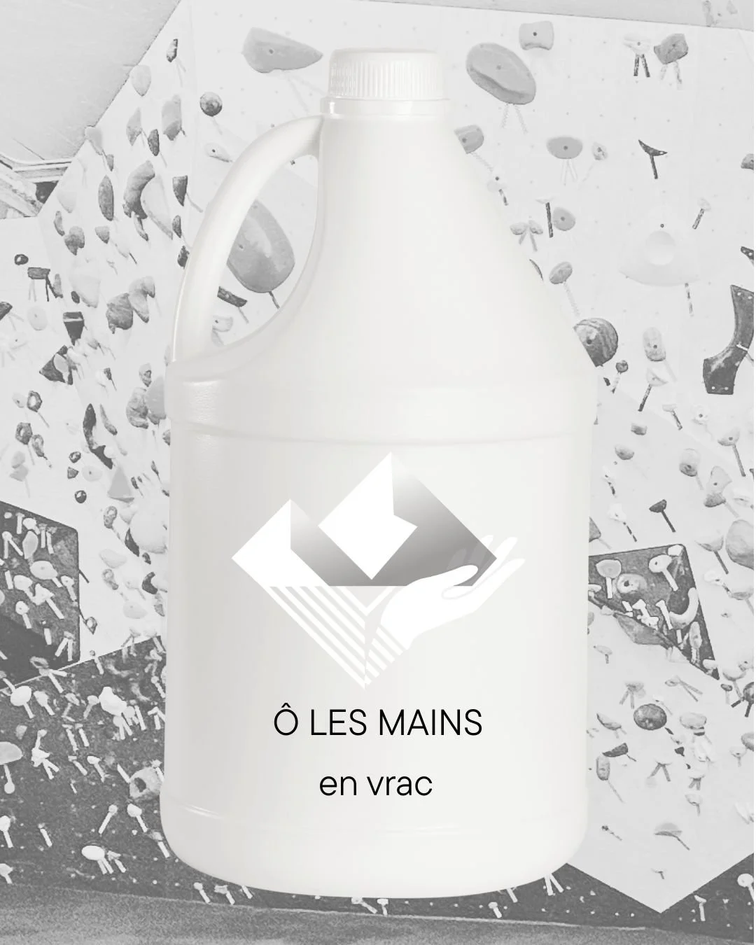 a large bottle of liquild chalk