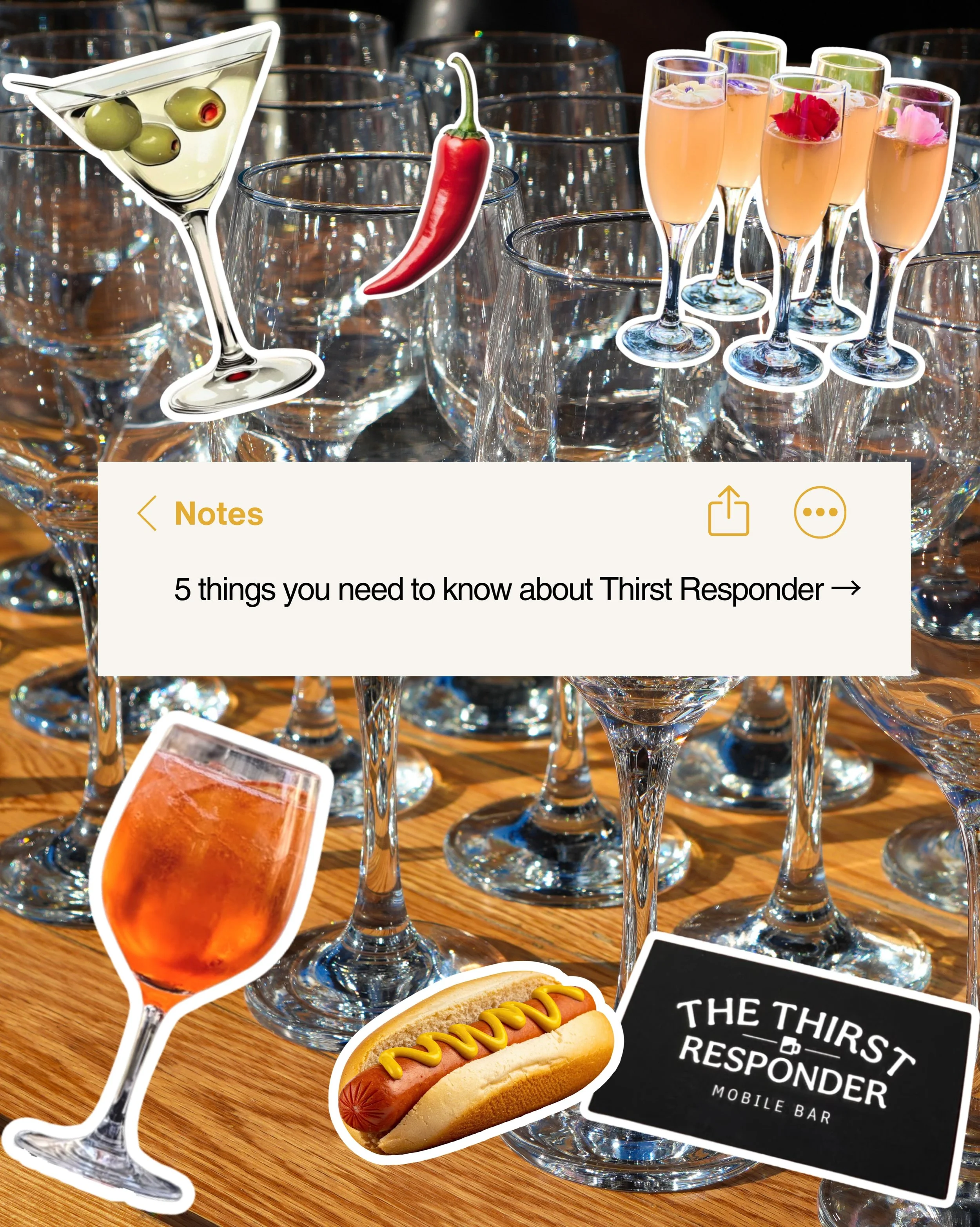 More than just a cool fire-truck-turned-mobile-bar. 🚒

Get to know us &rarr; Swipe through to see what sets us apart.

&mdash; Planning an event?
Send us a DM or visit thirstresponder.ca to get started!

&mdash; Planning an event?
Send us a DM or vi