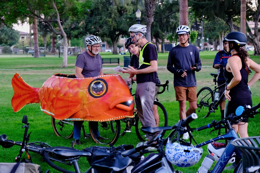 The world famous fish bike joined us.