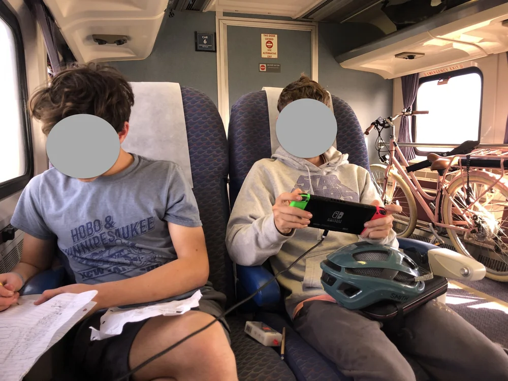 Relaxing on the Surfliner