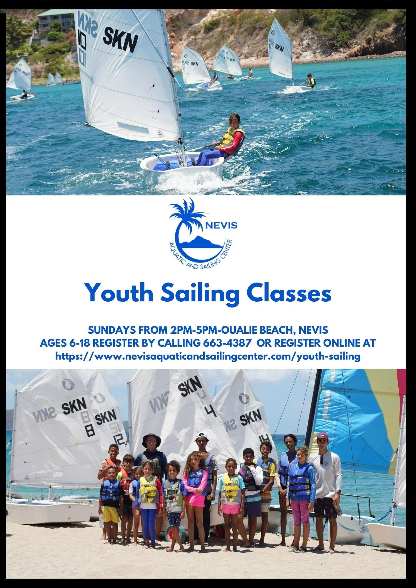 Youth Sailing Registration — Nevis Aquatic and Sailing Center