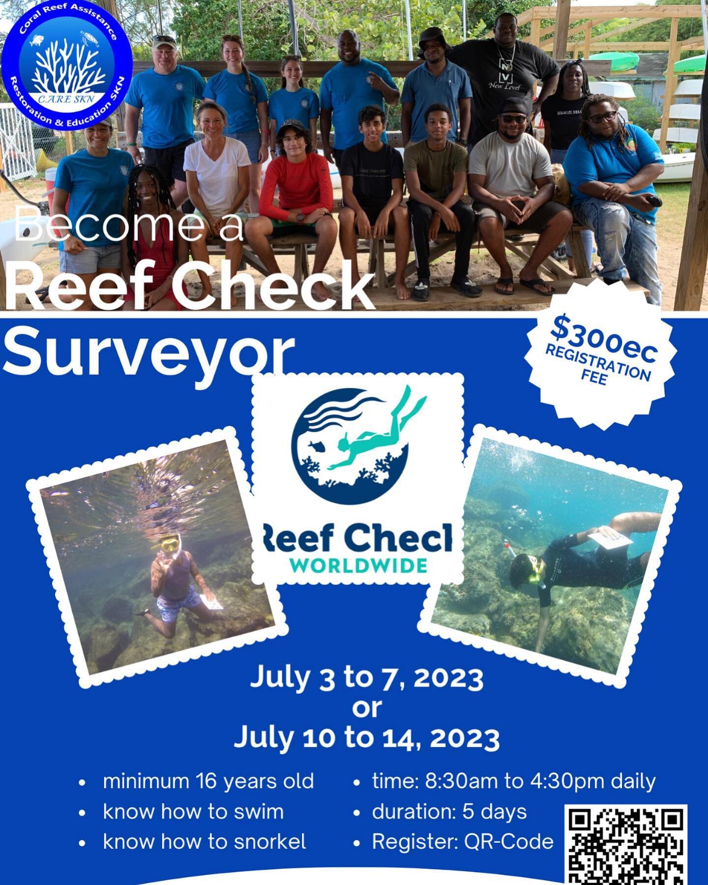 CARE SKN&rsquo;s Reef Check Surveyor Certification Class dates are out! Register now to secure your space!