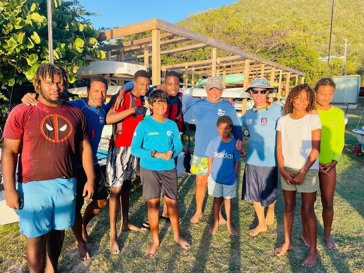 Some of our youth sailors with their coaches! A special shout-out and thank you to Coach Ali for joining our Program over the past couple months! 🙏⛵️