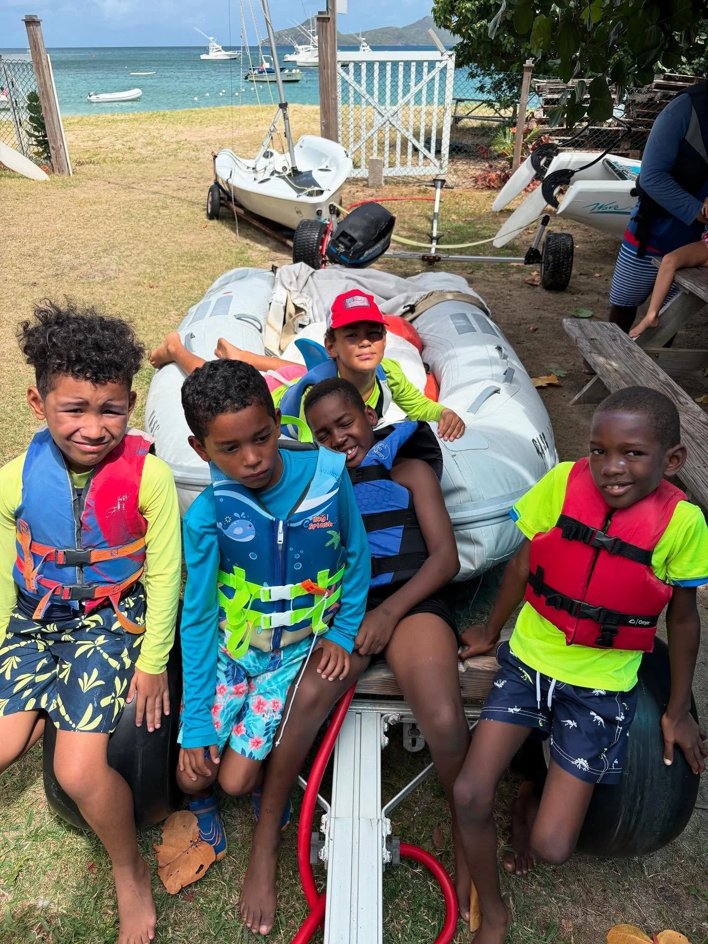 ☀️🏊&zwj;♂️ Summer Aquatic Camp is officially underway at the Nevis Aquatic and Sailing Center! ⛵🌊

Children of all ages and skill levels are diving into a fun-filled week of full-day activities&mdash;learning to sail and enjoy the water safely. Her