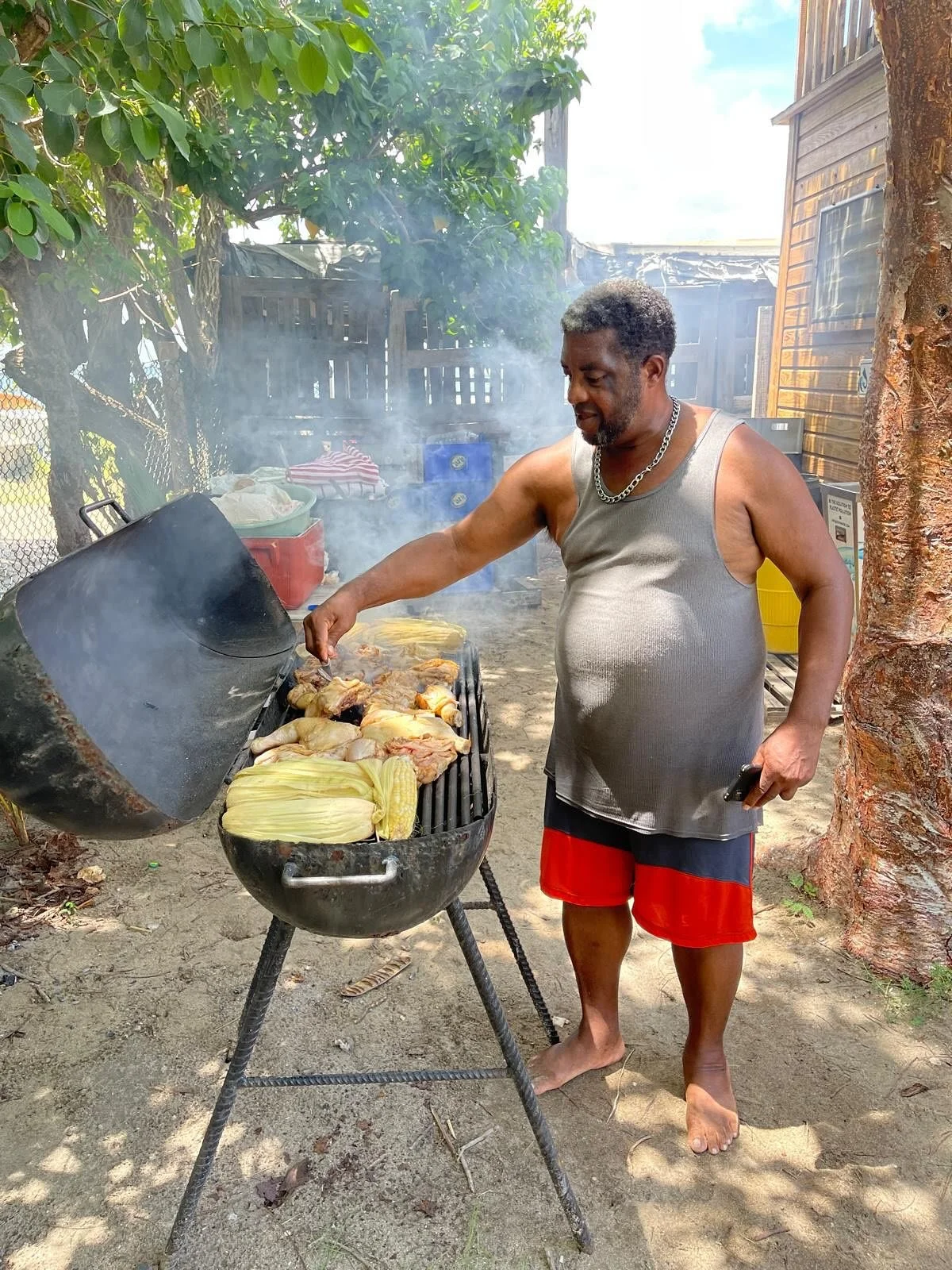 BBQ, beach, and good vibes for Hero&rsquo;s Day! 🍗🌊 This awesome crew rented out the Nevis Aquatic &amp; Sailing Center for their celebration &mdash; and you can too! 🎉 Reach out to learn how to host your next event with us. Lifeguards and water s
