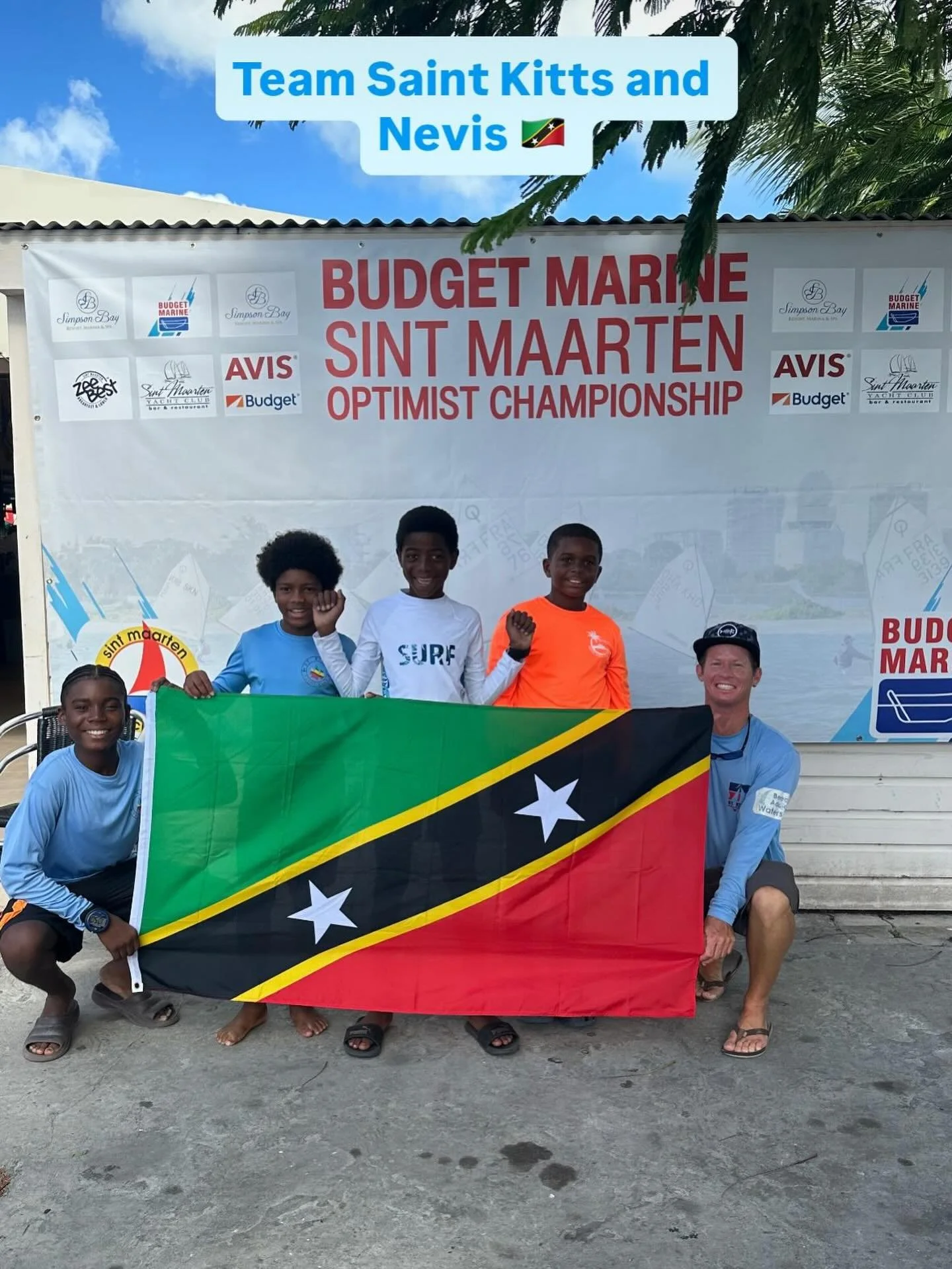 And the races are off! 3 days of optimist races starts today. Please continue to wish Team SKN fast and smart sailing 🇰🇳⛵️🙌