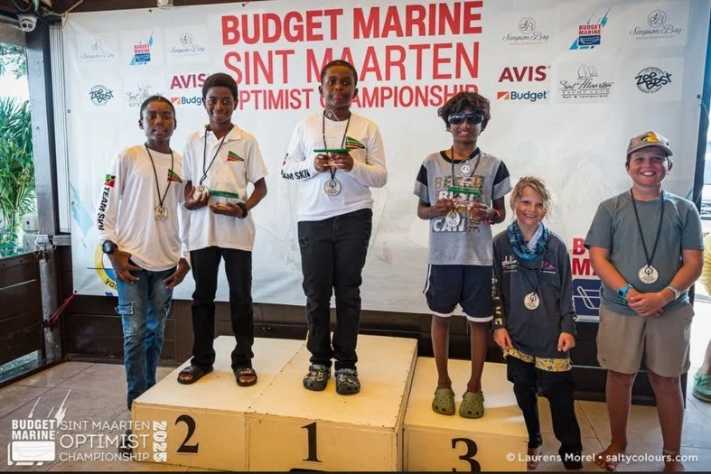Welcome back to our St. Kitts &amp; Nevis Optimist Sail Team! 🇰🇳⛵️
Our four young sailors represented the Federation proudly in St. Maarten at the 20th Annual Budget Marine Optimist Championships, taking on competitors from across the region over t