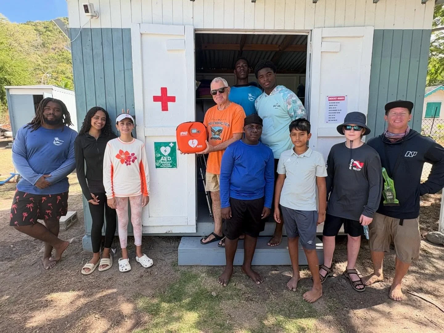 Safety First at NASC 

The Nevis Aquatic and Sailing Center continues to prioritize the safety and well-being of our participants and community. Our First Aid Hut continues to grow and is now equipped with essential safety and medical equipment, incl