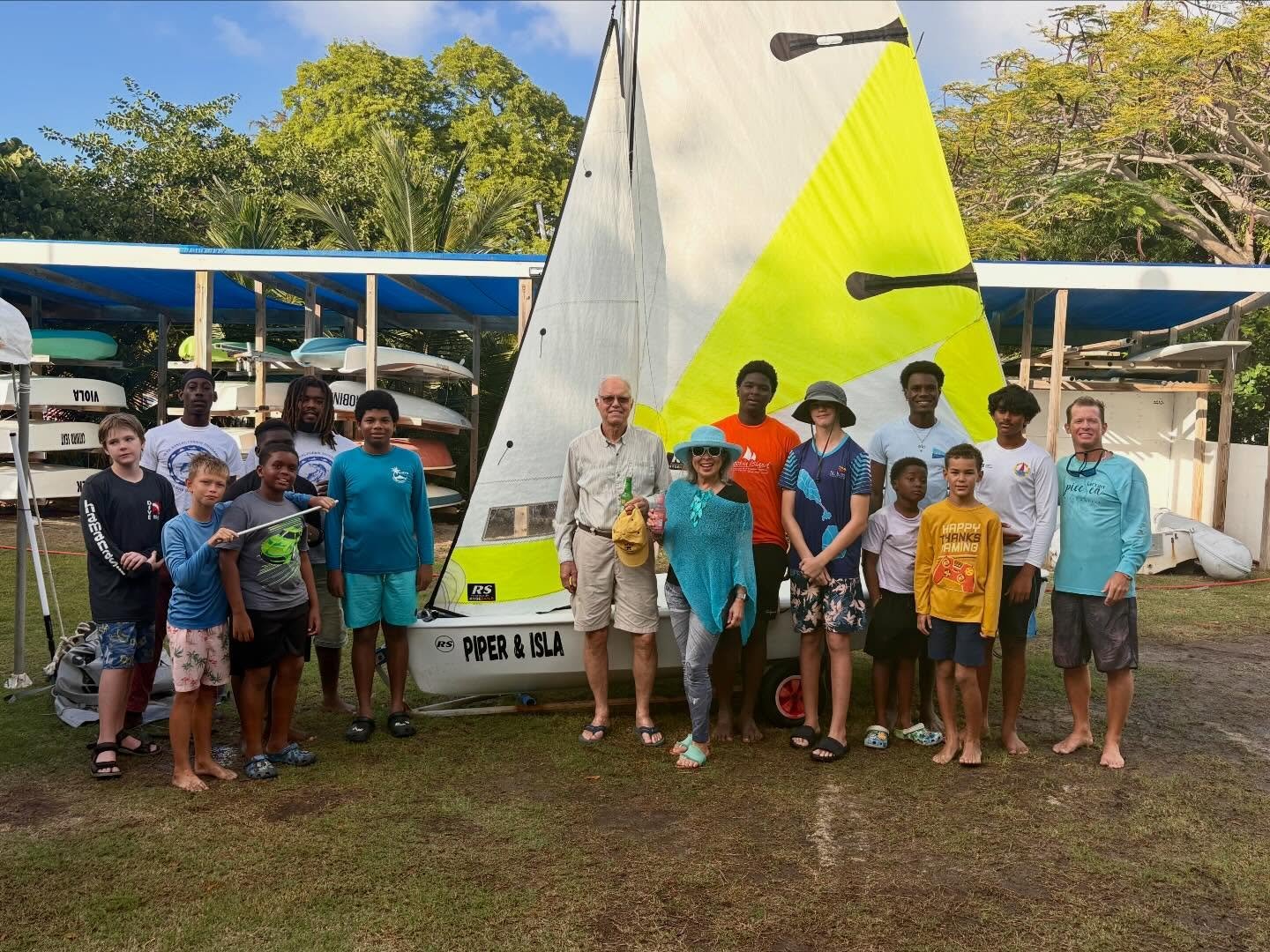A special moment on the beach ⛵💚

Thank you to Alice and Tom, who bid on naming an RS Feva in our annual Christmas auction and are helping us reach our goal of naming all our boats. On Sunday, they joined our youth sailors to officially introduce &l