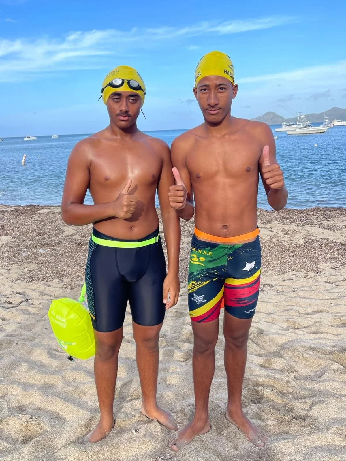 Bring It brought it!

Austin absolutely smashed it at the 3K channel swim yesterday, strong from the start and in control all the way through, crossing the line first. Abhi put together a solid swim and finished strong, showing real determination in 