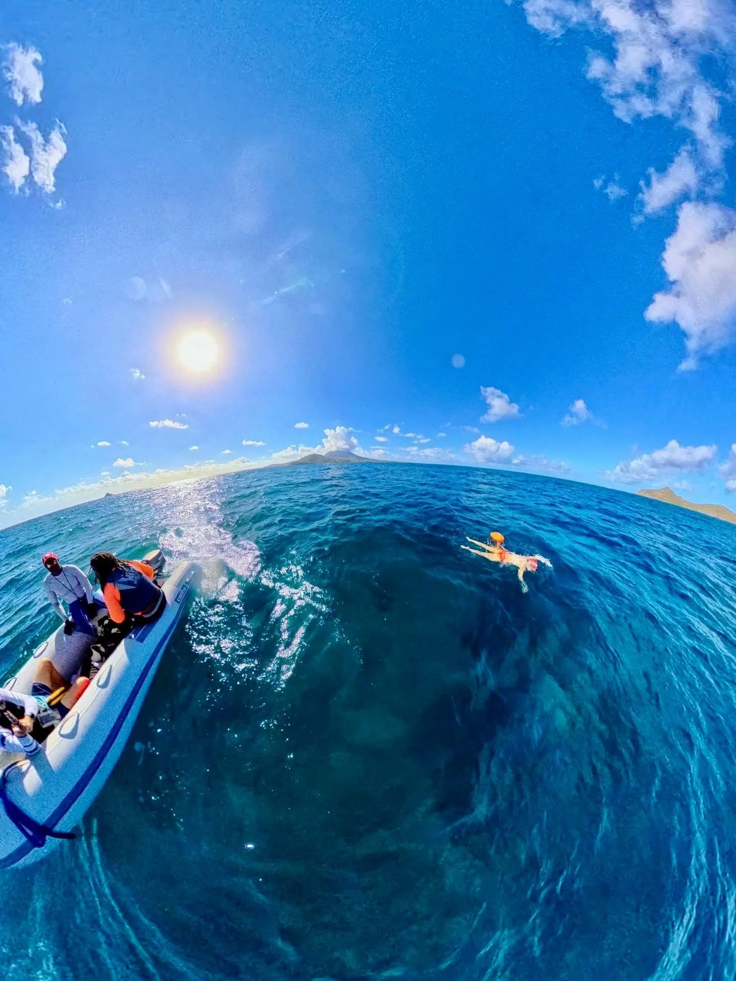 Two New York swimmers took on the Nevis to St. Kitts crossing, embracing the challenge, the distance, and the beauty of the Caribbean waters.

Supported every step of the way by the Nevis Aquatic and Sailing Center, keeping the journey safe and stron