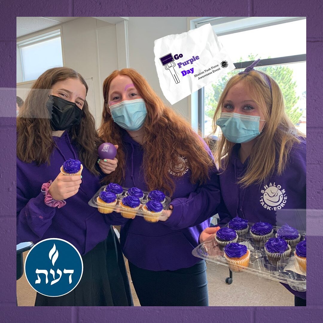 Check out these great pictures from Go Purple Day at @datcampus ! Thank you to our Purple Fellows, Adira Margulies, Shanna Miller, and Yael Polotsky, Dr. Rockoff, and everyone who made the day such a success!