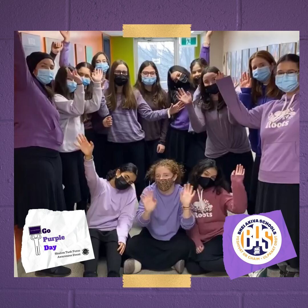 Check out these great pictures from @bastoronto Go Purple Day! Shout out to Lea and Shoshana for planning the event!