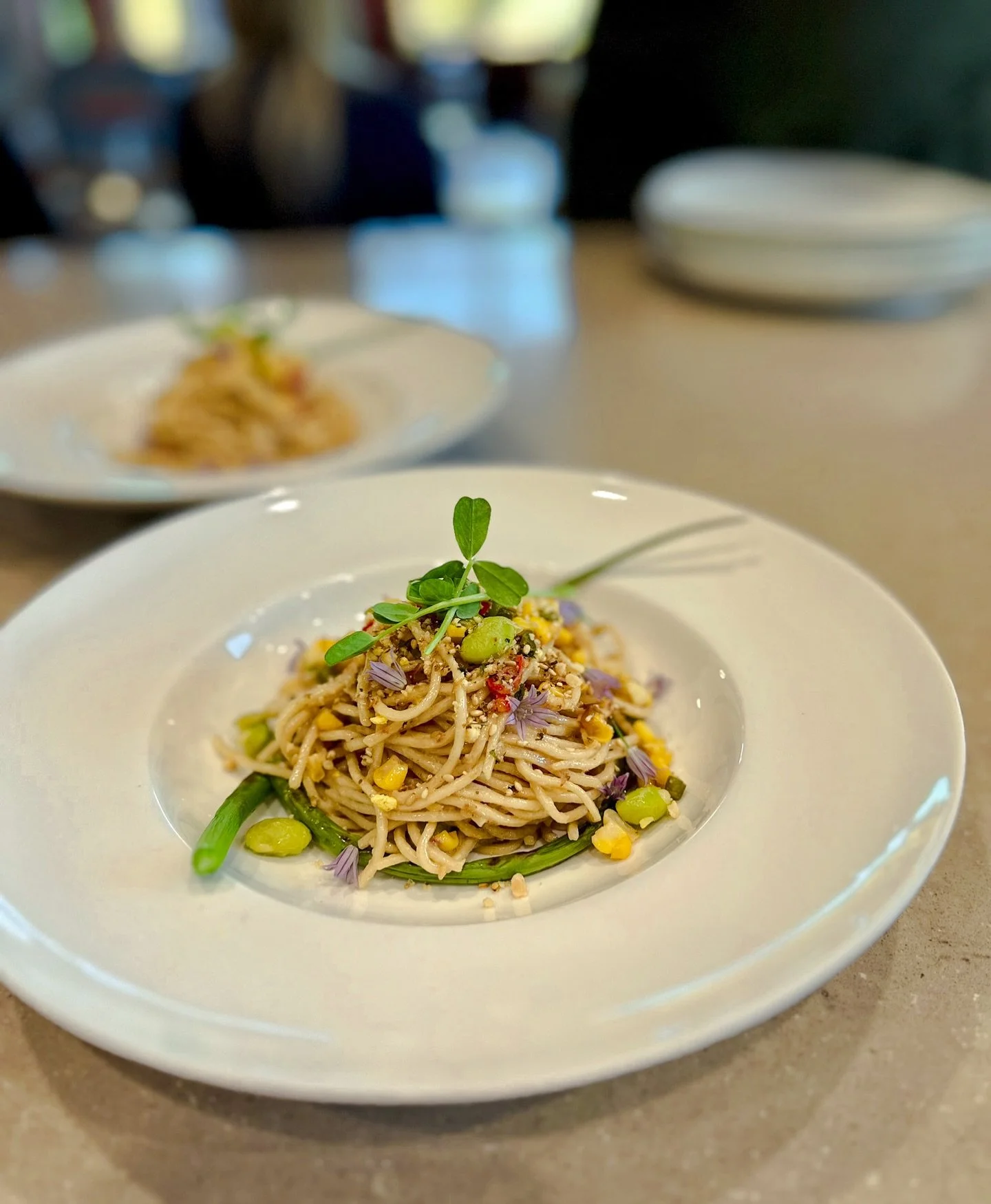 Hot days call for cold noodles. This chilled summer ramen salad is everything I crave in the heat&mdash;creamy shoyu tahini, sweet corn, edamame, red chili pepper, and just the right bite of garlic scape. Finished with chive blossoms, furikake and cr