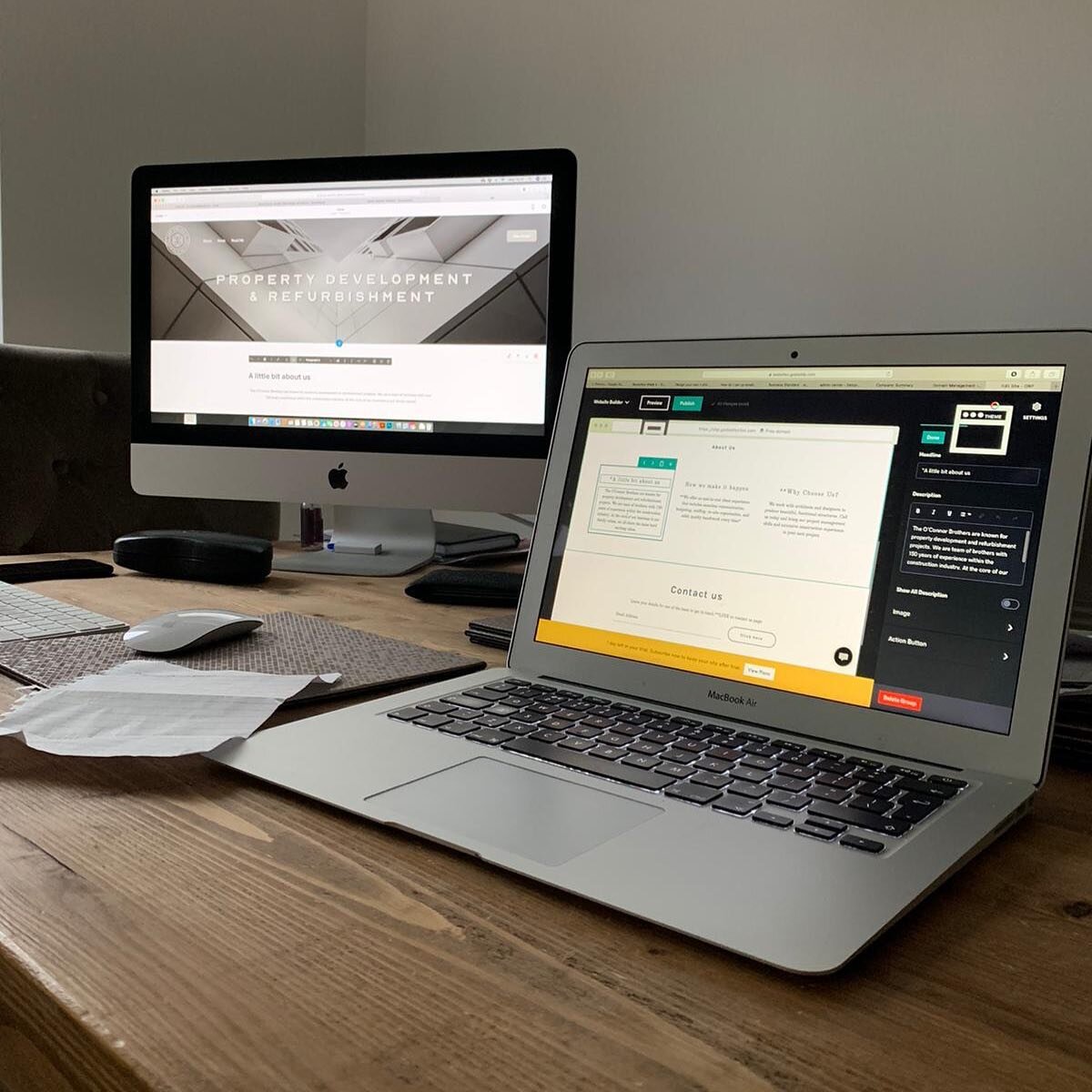 Here we go ... 
First day in our new office and finalising our branding with @brx.creative 💎
We are working behind the scenes on our first project, we can wait to share with you all 🎥

#property #propertydevelopment #propertybrothers #refurbishment