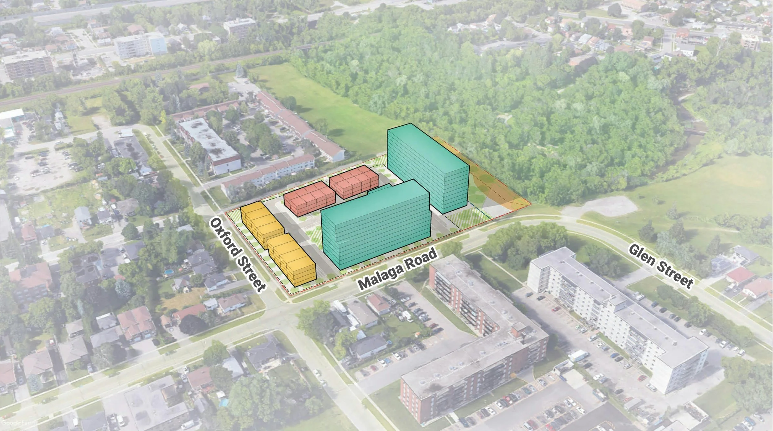 Massing Site Model by Your Voice Durham