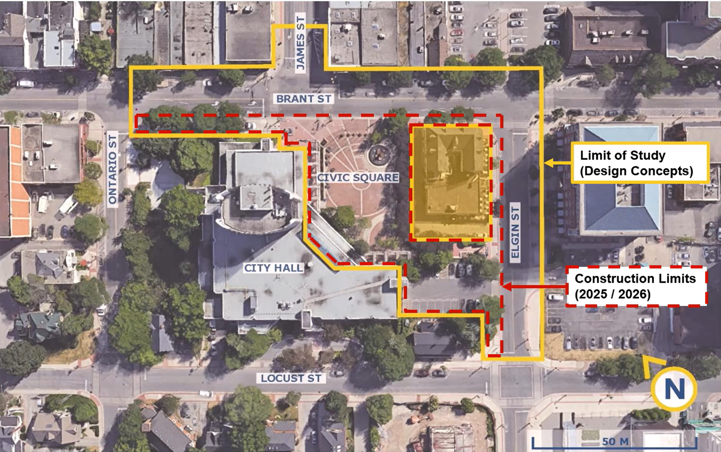 Site map by City of Burlington