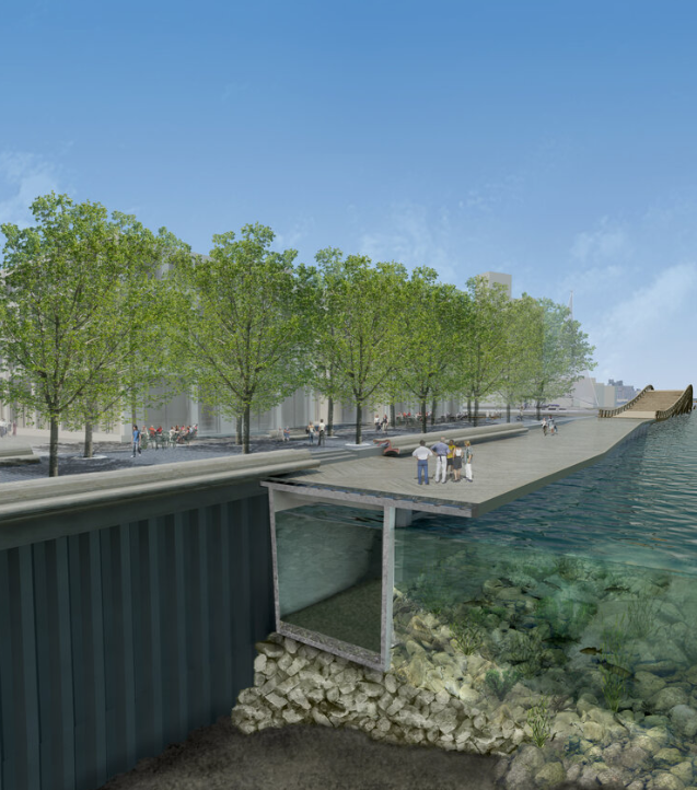 Stormwater management and aquatic habitat creation (source: West 8)