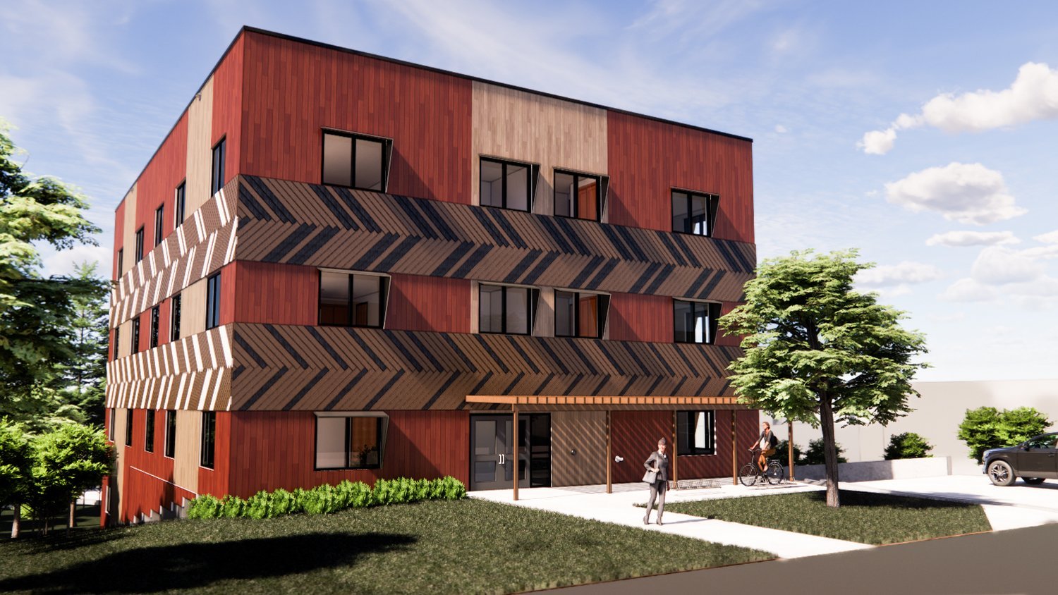 Front entrance render (source: Smoke Architecture)