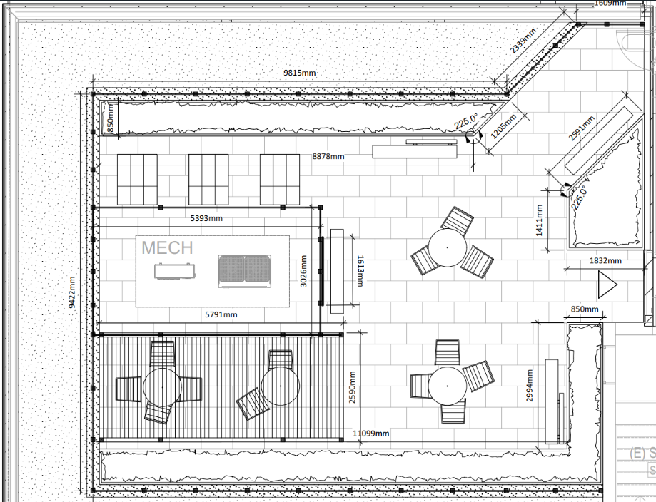 Rooftop amenity space