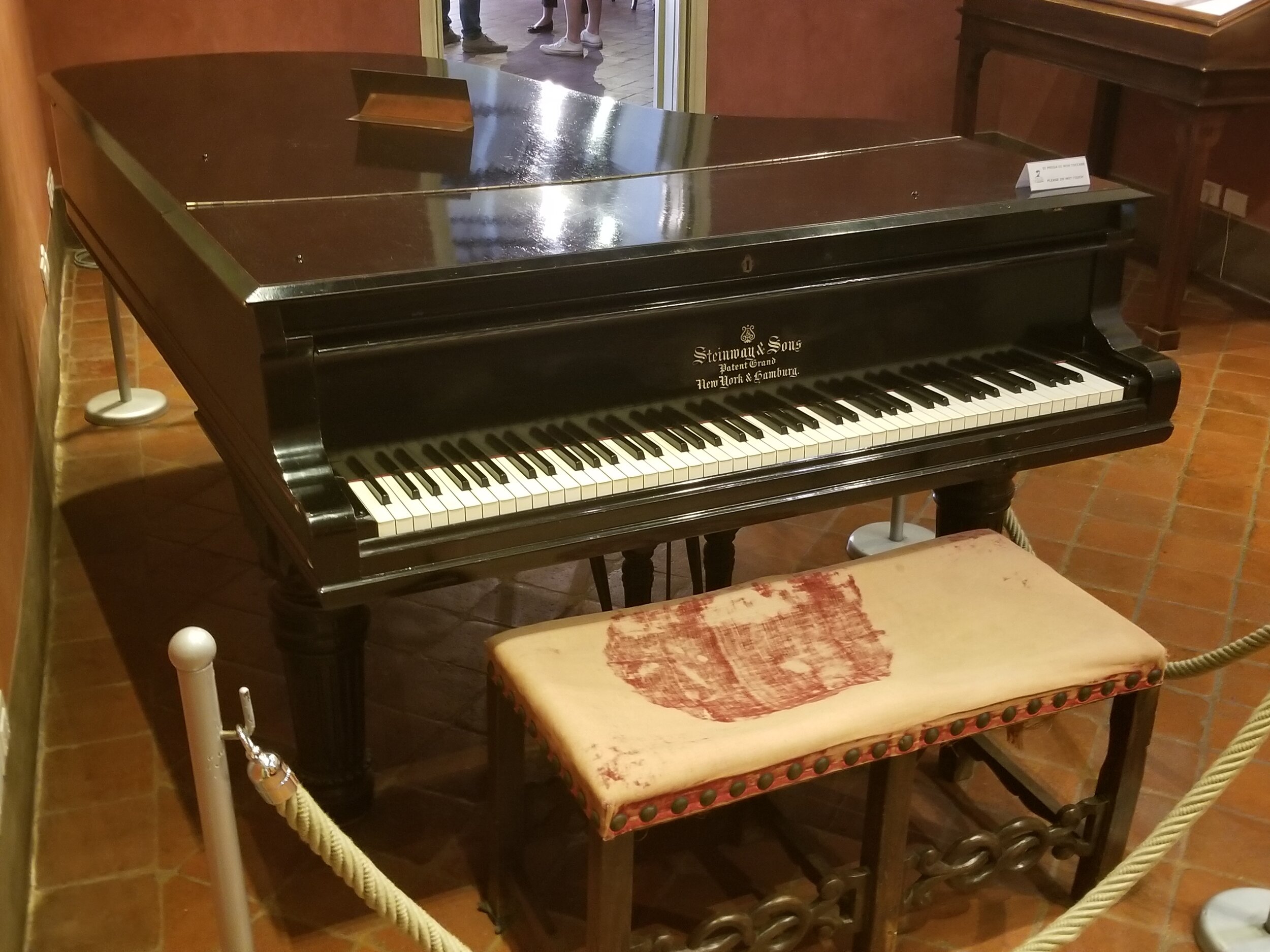 Maestro's Steinway on which he wrote Turandot