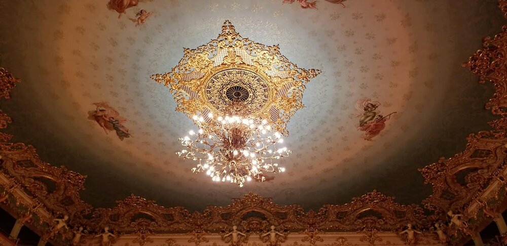 the ceiling at La Fenice