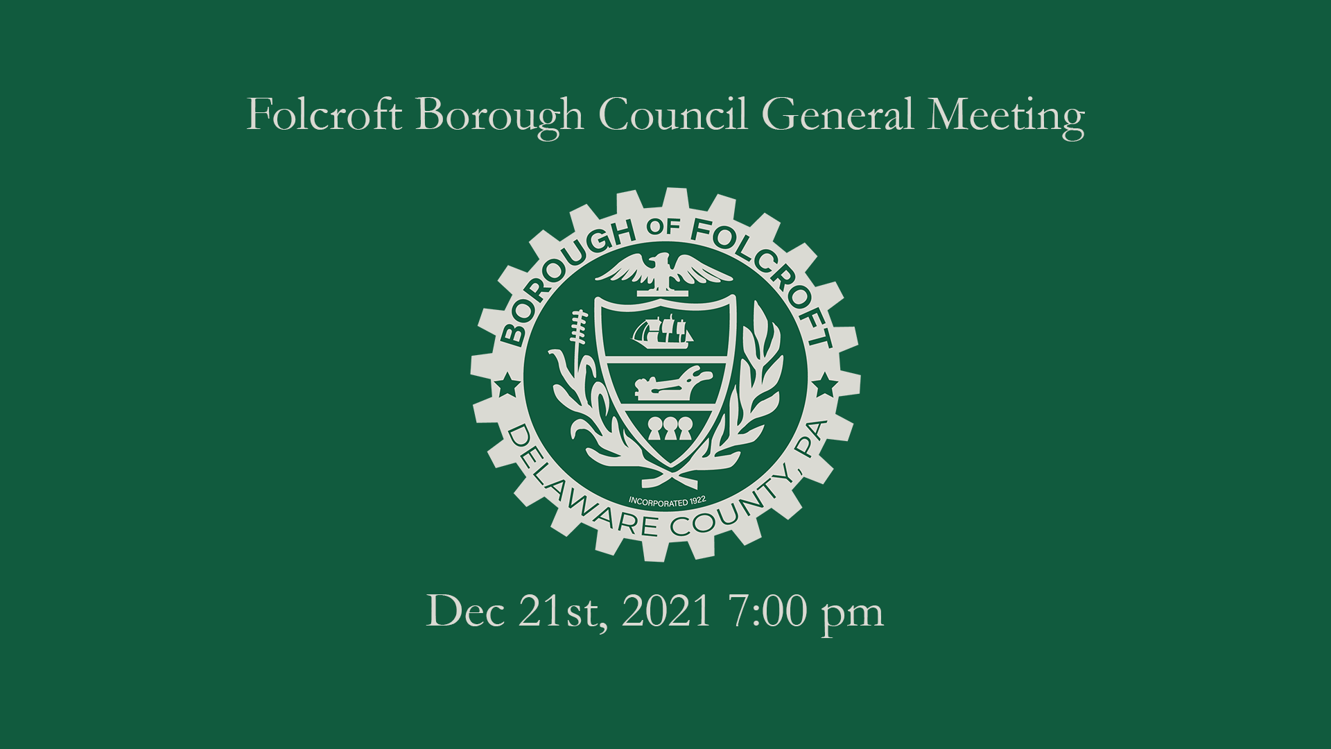 Events — The Borough of Folcroft