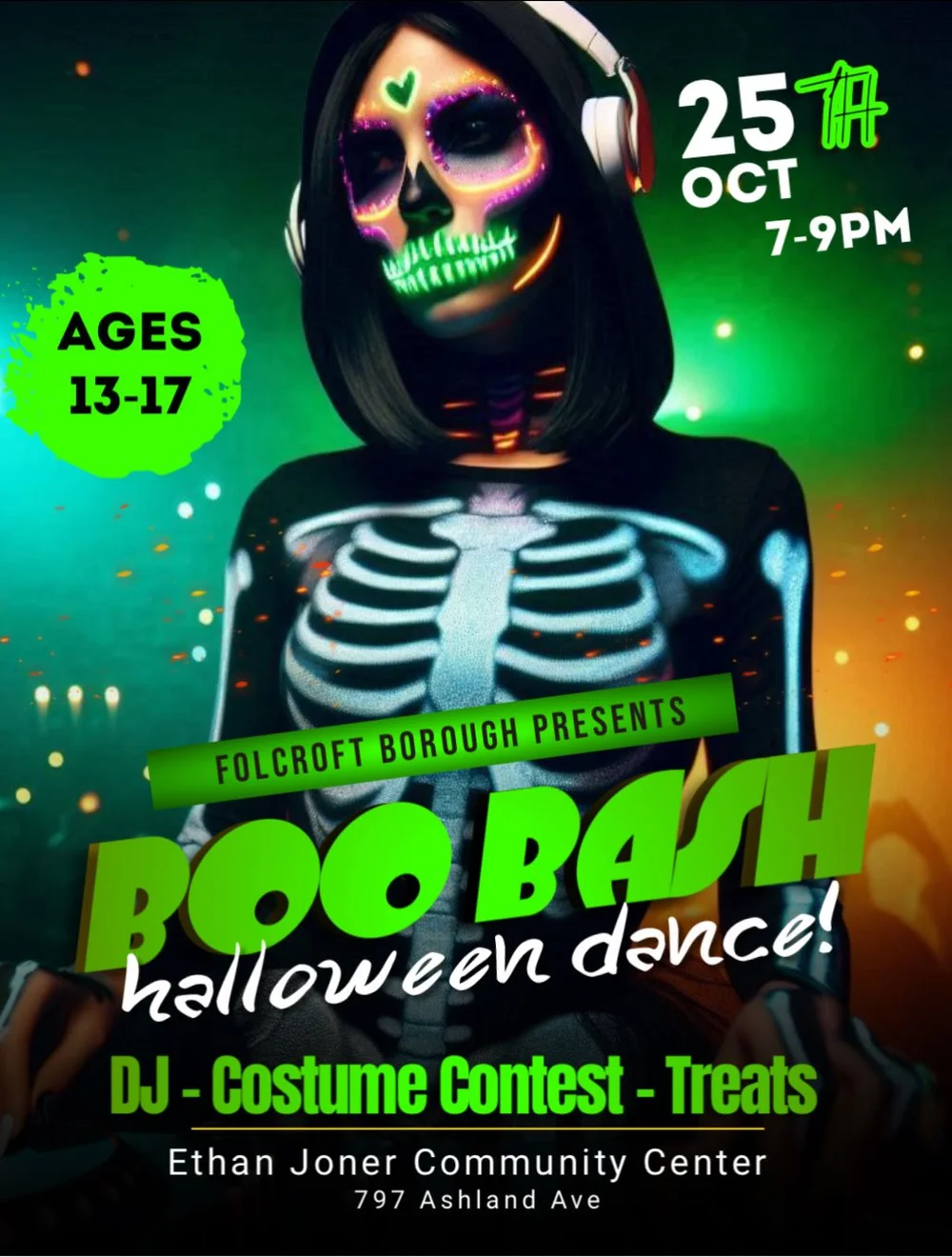 Boo Bash Halloween Dance (for Ages 13-17) at Community Center ...