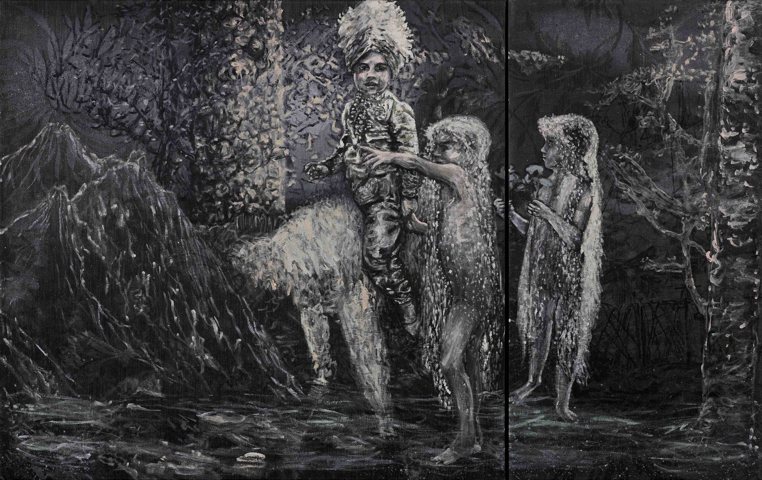 CANIS MAJOR, 2017, acryl on canvas, 80 cm x 121 cm