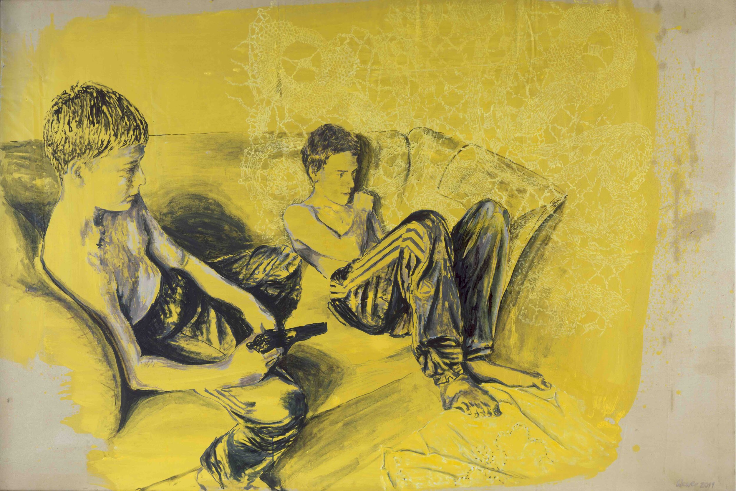 BRÜSSELER SPITZE I, 2012, acryl on canvas, 120 cm x 180 cm