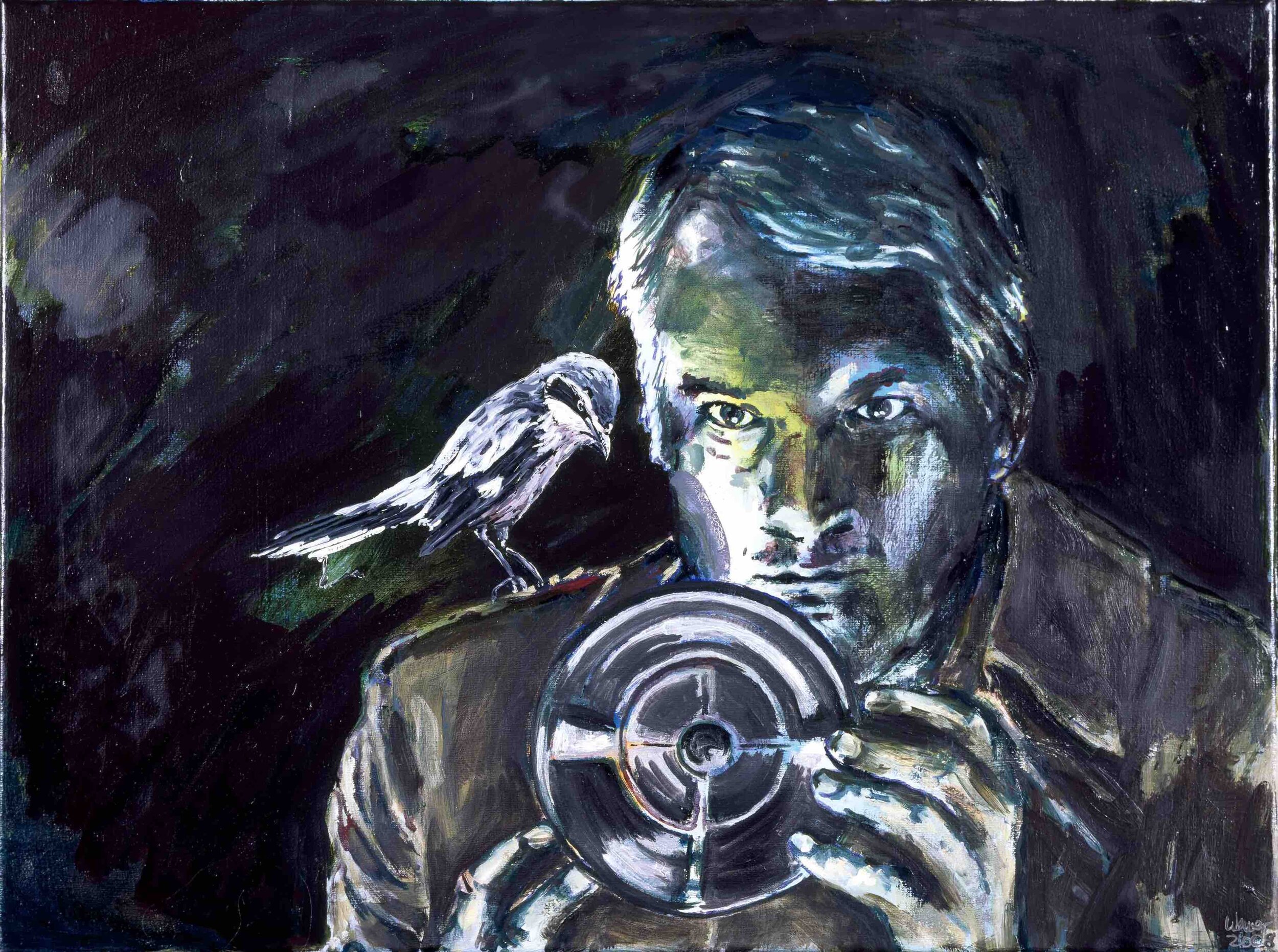 DETECTIVES, 2009, oil on canvas, 45 cm x 73 cm