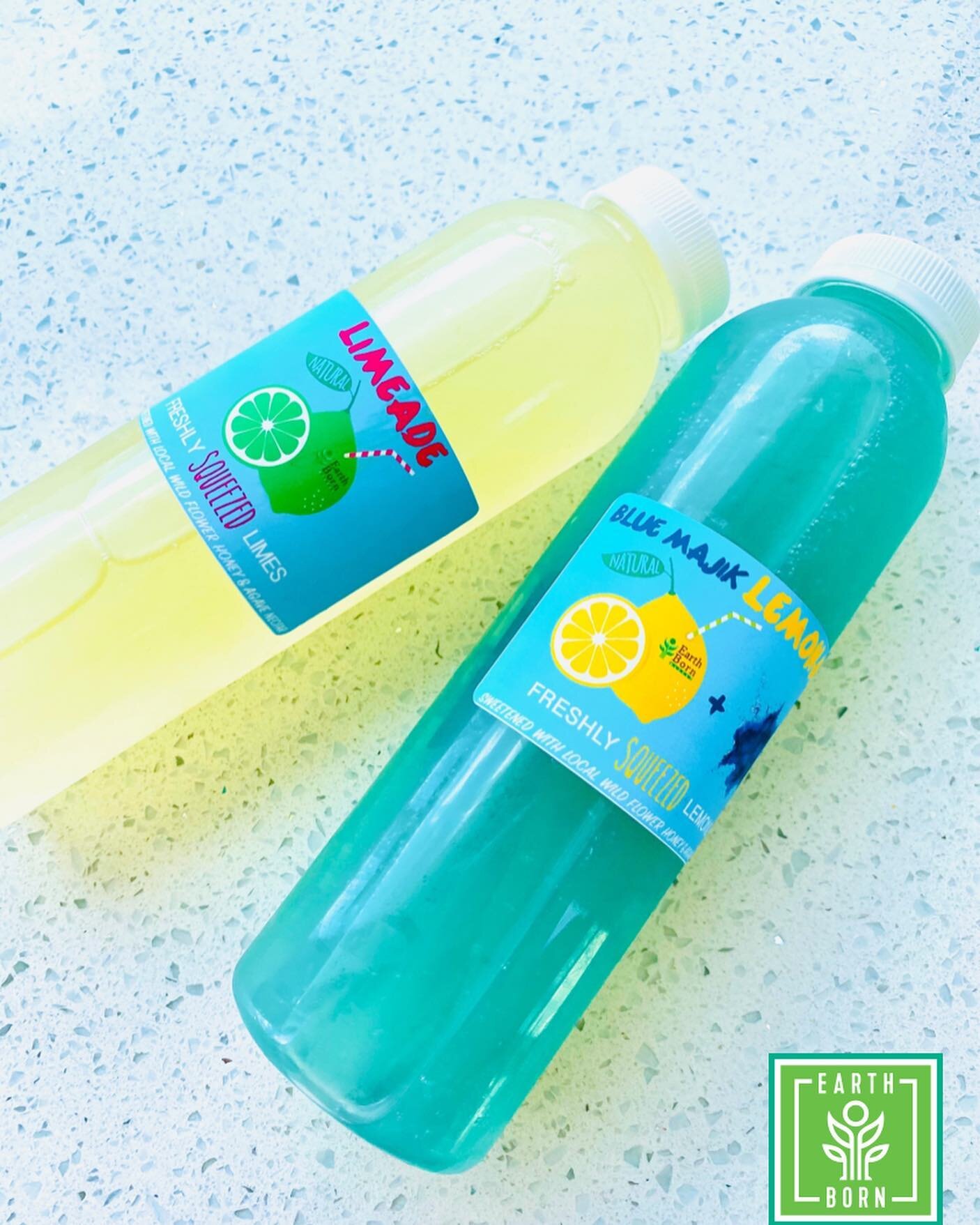 It&rsquo;s hot out there. Refresh with fresh made lemonade and limeade options from Earth Born. Check out our popular Blue Majik lemonade and all of its amazing benefits.