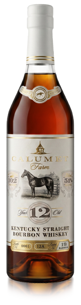 Calumet Farm 12 Year Old Bourbon Bottle