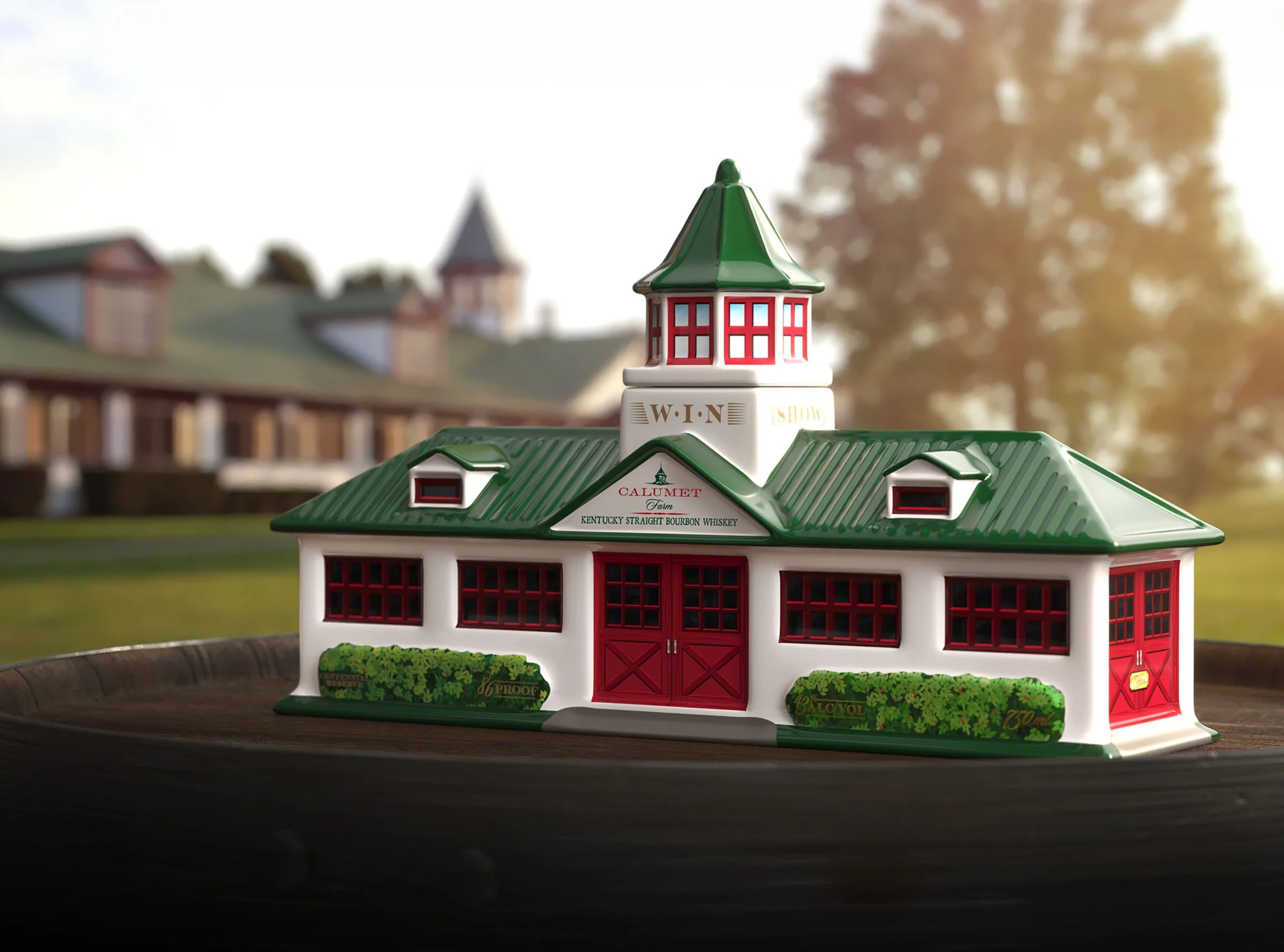 Calumet Farm Bourbon - Ceramic Decanter