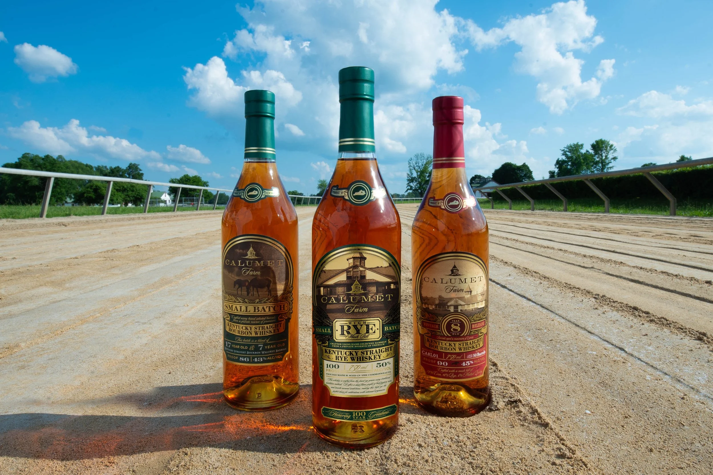 Calumet Farm Bourbon - 3 Bottles on the Track