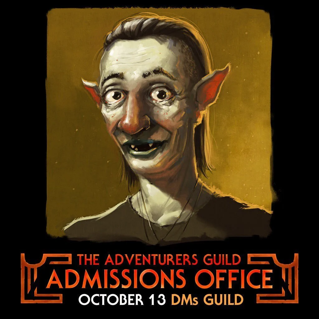 Introducing SNOGG! This week we will be posting several NPCs which are featured in our 5e one-show the Adventurers Guild Admissions Office.
.
Snogg is a thrice scorned goblin trapped in a cage. Will you trust him to learn his secrets or scorn his fri