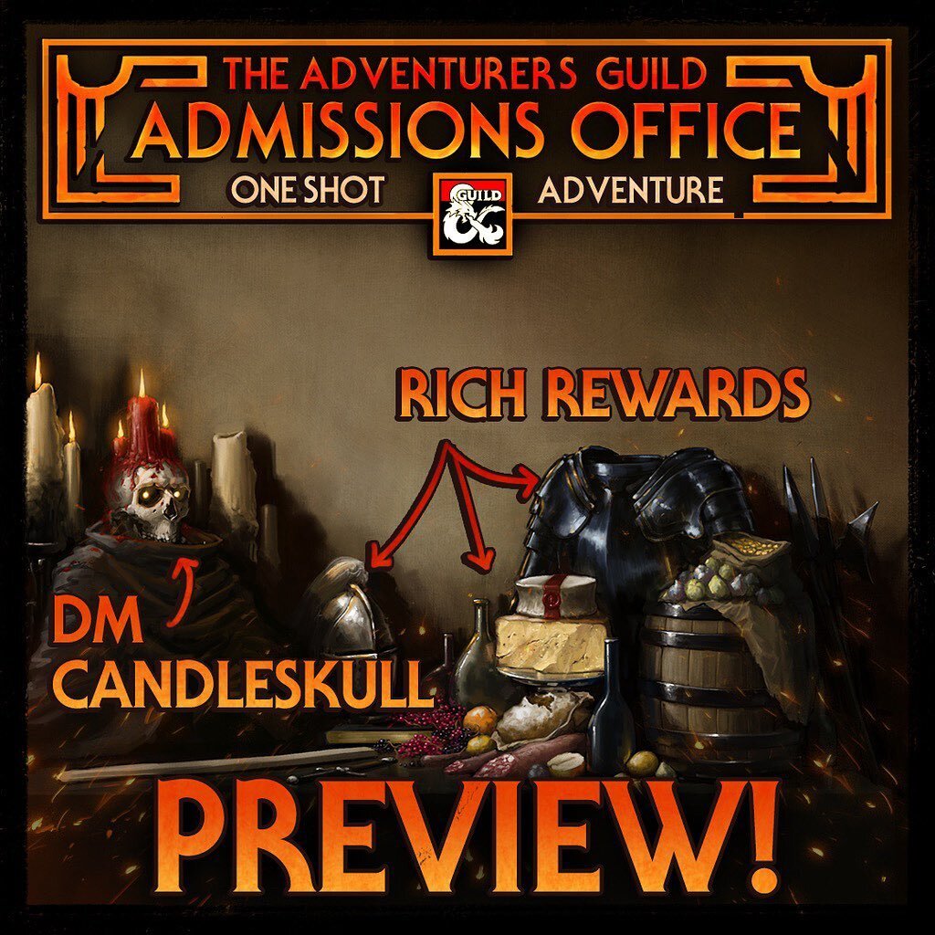 Preview Thursday! Today we give you a real inside glimpse of our DnD adventure like no other: Adventurers Guild Admissions Office. Swipe through to see what lies inside!
.
Incredible art by my friend and ally @derricknau 
.
Would you like to know mor