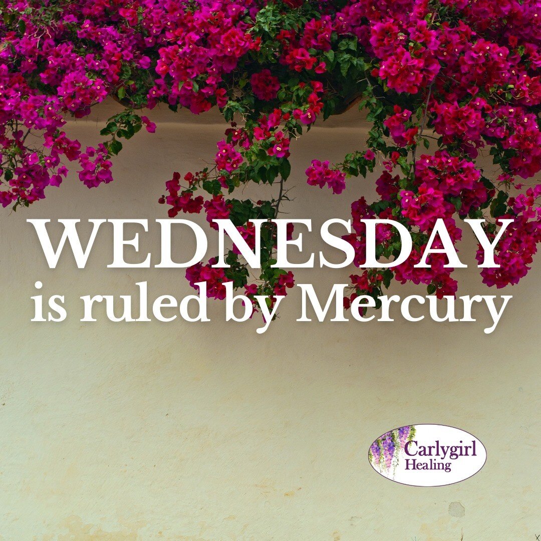 Wednesday is ruled by Mercury.

#carlygirlhealing #healinglove #healingenergy 
#astrologyforecast #wednesday #mercury