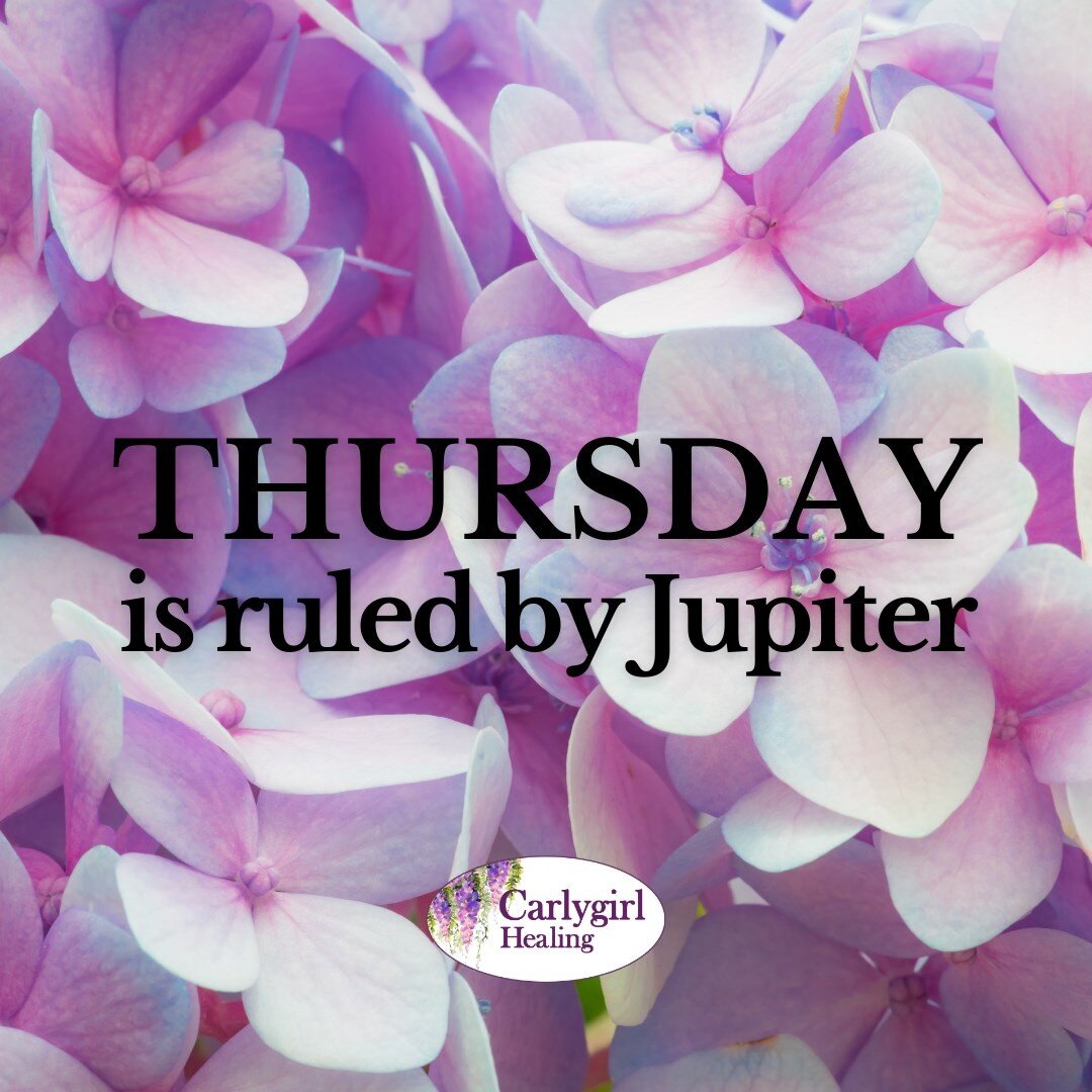 Thursday is ruled by Jupiter.

#carlygirlhealing #healinglove #healingenergy 
#astrologyforecast #thursday #jupiter