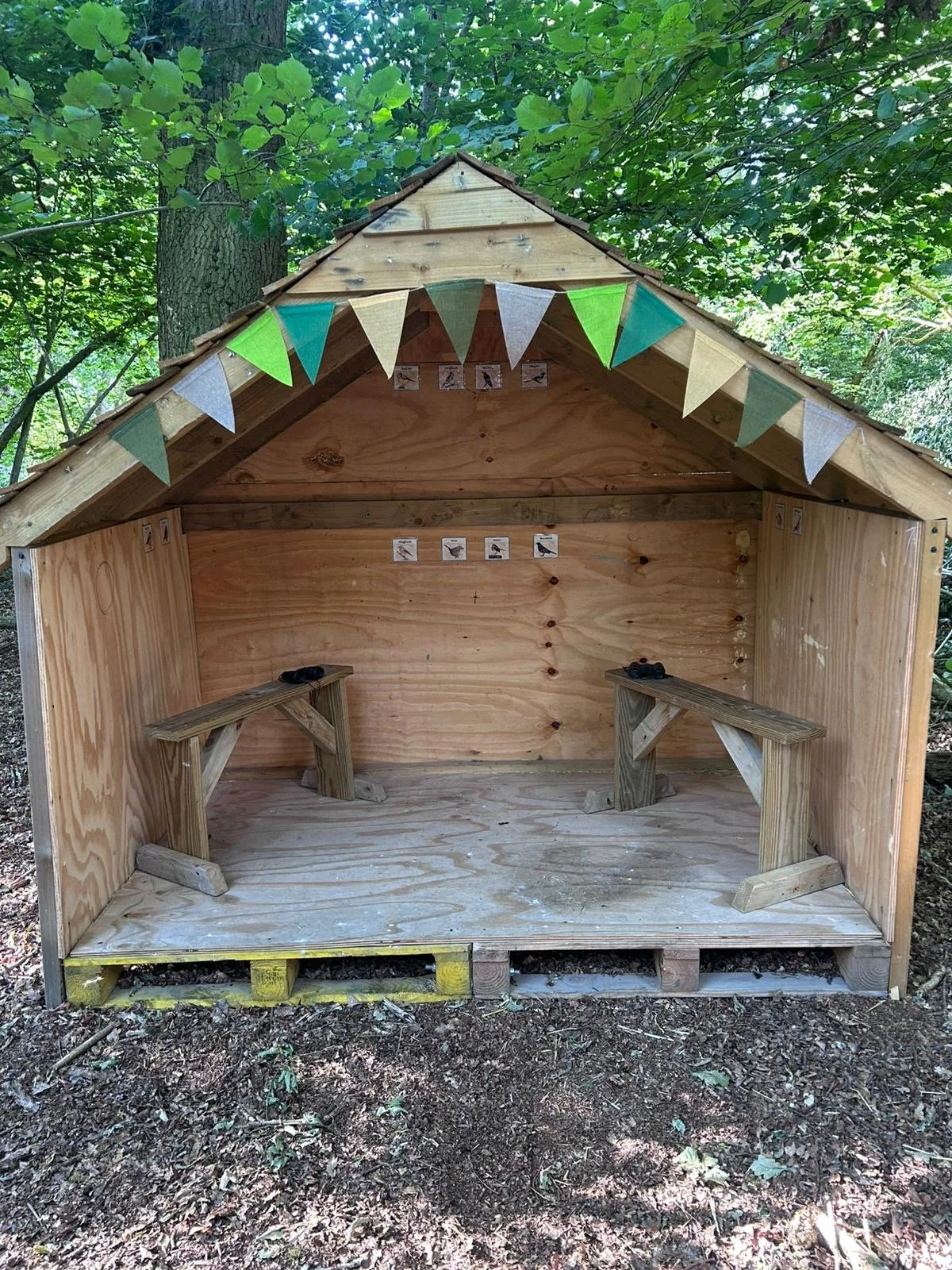 Bird watching station at Little Explorers