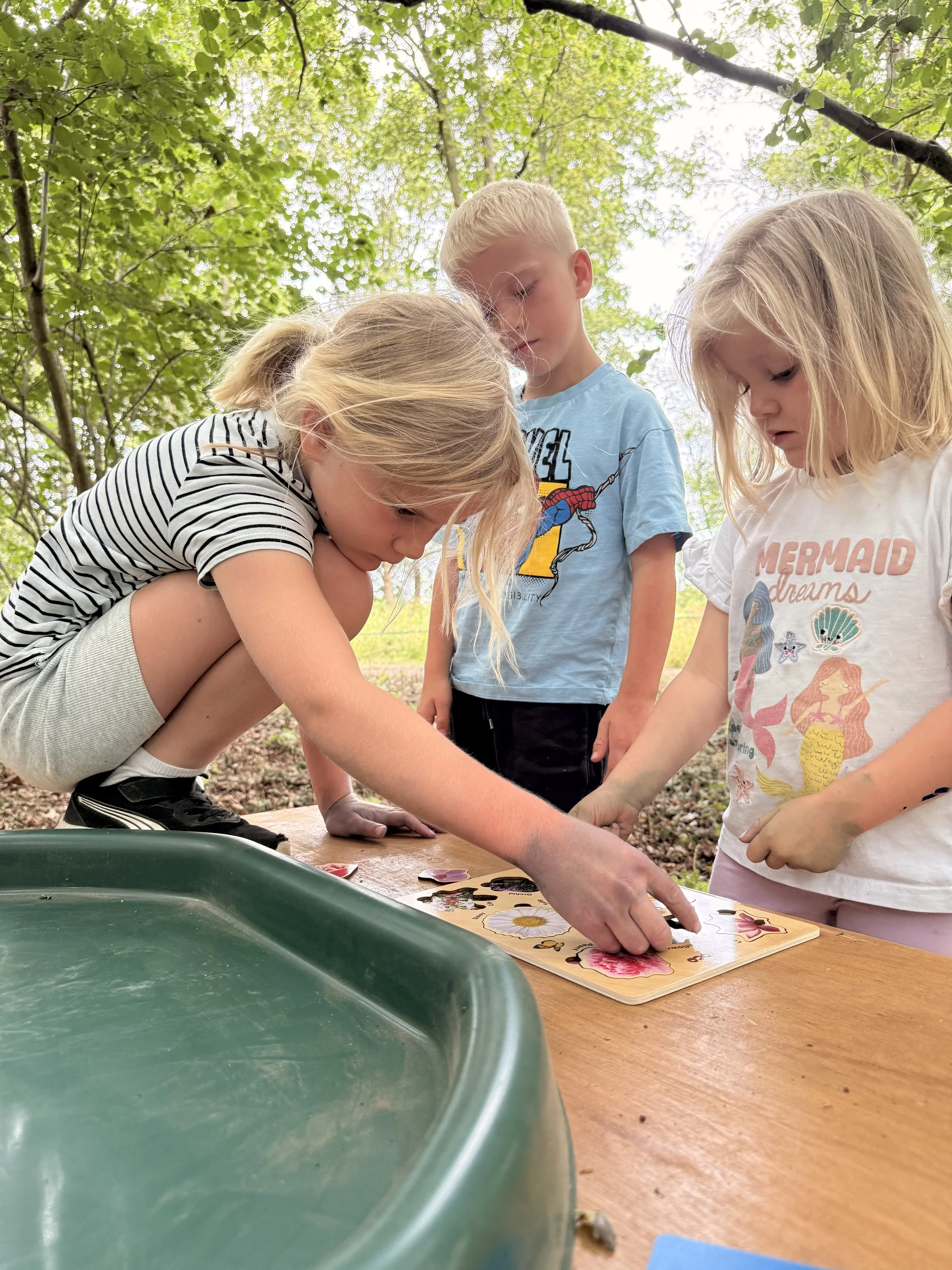 Children playing at Little Explorers at High Lodge Farm