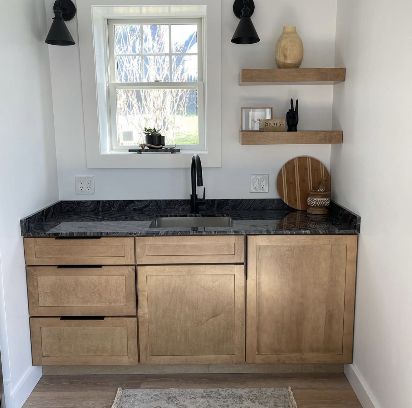 Custom marble bar top installation by Intermarble in Port Washington, New York